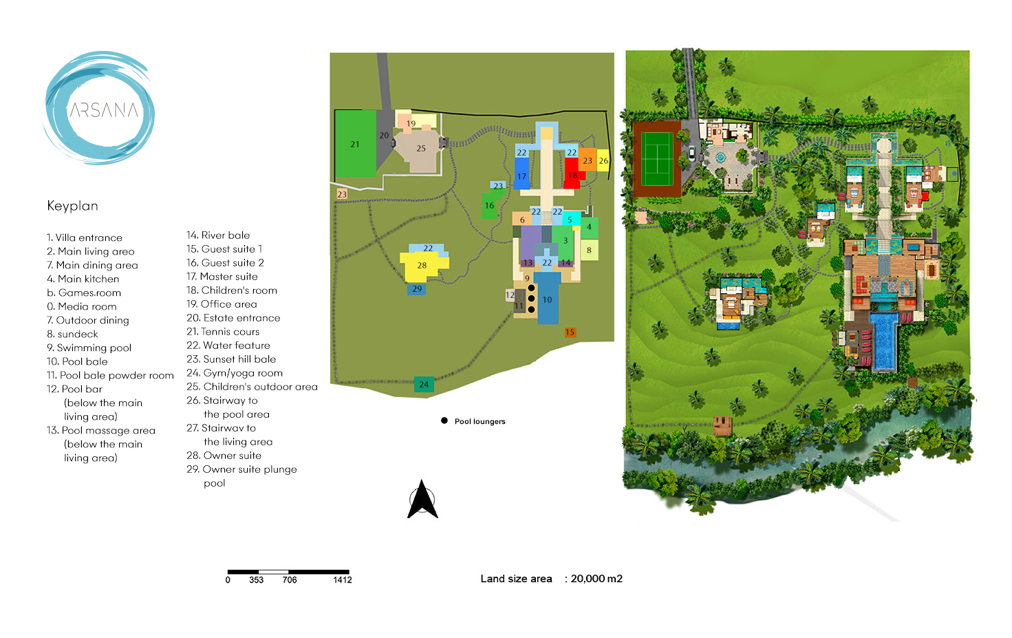 The Arsana Estate - Floorplan